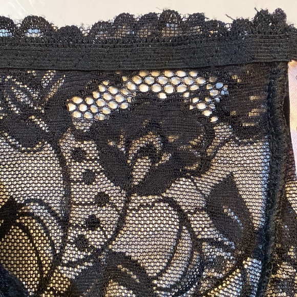 NWT Tracy cheeky boy shorts(?) hipsters(?) black lace panties NEW - Picture 3 of 9